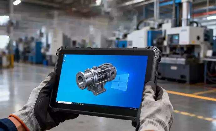 Wytrzymały tablet: gł&oacute;wny asystent inteligentnej produkcji